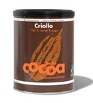Справедлива търговия без глутен criollo какао на прах BIO 250 g