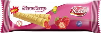 Царевични тръбички с крем с вкус на ягода и без глутен, 18 г - Balila