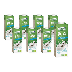 КОМПЛЕКТ 8 x Безглутенова оризово-кокосова напитка без добавени захари BIO 1 л