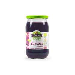 Червен борш на закваска от мариновано цвекло, без глутен BIO 720 мл (буркан) - Farma Świętokrzyska