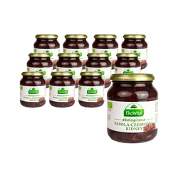  КОМПЛЕКТ 12 x Червен бъбрек в саламура BIO 360 г / 240 г - Ekowital