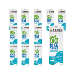 КОМПЛЕКТ 12 x Напитка от ориз и кокос без глутен 1 л BIO - The Bridge