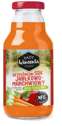 Естествено мътен сок от ябълки и моркови 330 ml Wincenta Orchards