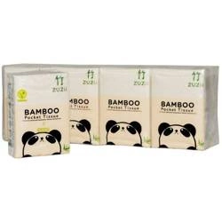 Хигиенични бамбукови кърпички 4-слойни, джобен размер