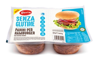 Безглутенови кифлички за хамбургери (4 x 75 г) 300 г - Doria