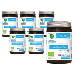 ZESTAW 6 x Jod Bio 100 Tabletek (150 mcg) - Be Organic