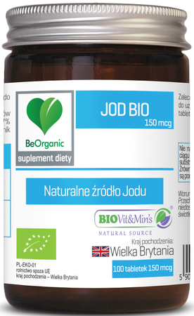 Йод 100 таблетки BIO (150 mcg) - Be Organic