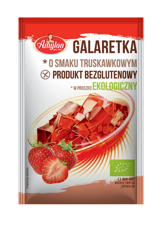 Galaretka o smaku truskawkowym bezglutenowa BIO 40 g