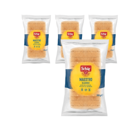 КОМПЛЕКТ 4 x Maestro classic - бял хляб без глутен 300 г