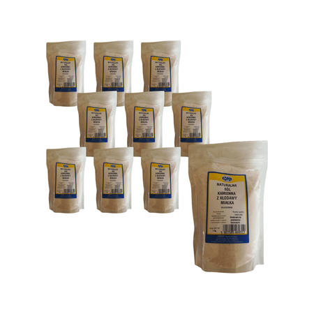  КОМПЛЕКТ 10 x Натурална каменна сол Klodawa 1 кг