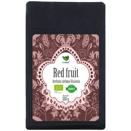 Био насипен зелен чай с червени плодове 100 г – Ecoblik