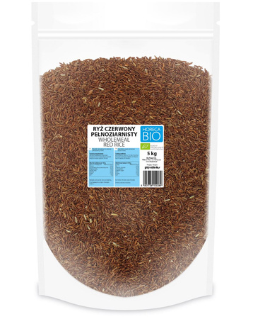 Червен пълнозърнест ориз BIO 5 кг