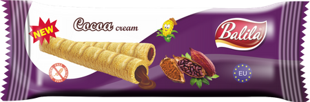 КОМПЛЕКТ от 24 x царевични питки с пълнеж от какаов крем без глутен 18g - BALILA