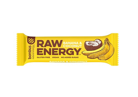 RAW ENERGY банан-кокос без глутен 50 г