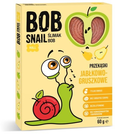 Przekąska jabłkowo-gruszkowa z owoców bez dodatku cukru 60 g