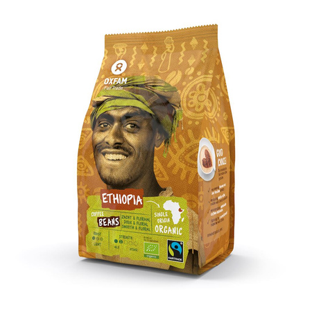 Арабика 100% Yirgacheffe Етиопия справедлива търговия кафе на зърна BIO 250 г - Oxfam Fair Trade