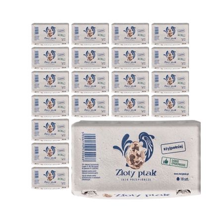 КОМПЛЕКТ 20 x Пъдпъдъчи яйца 18 бр. - Ekowital