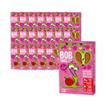 КОМПЛЕКТ 20 x Плодов снакс с ябълки и малини без добавена захар 60 г