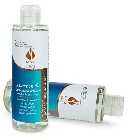 Шампоан за нормална и увредена коса 200 г - Terra Zdrój (серия със саламура)