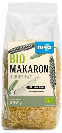 Макаронени изделия (спелта с куркума) златни нишки BIO 250 г
