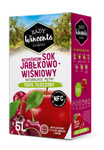 Натурален мътен сок от ябълки и череши 5L