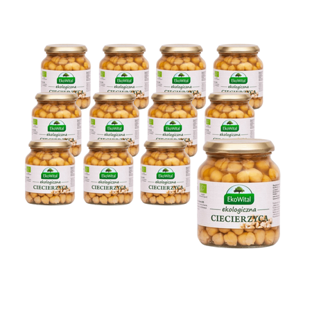 КОМПЛЕКТ 12 x Нахут в саламура BIO 350 g - Ekowital