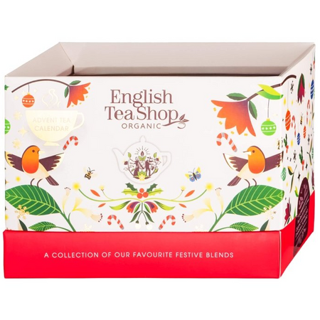 Био луксозен адвент календар - 13 вкуса чай (25 x 1,78 g) 44,5 g English Tea Shop Organic