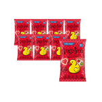 КОМПЛЕКТ 8 x ANGELINA Ягодов и ябълков царевичен чипс, от 10 месеца, без глутен BIO 30 g