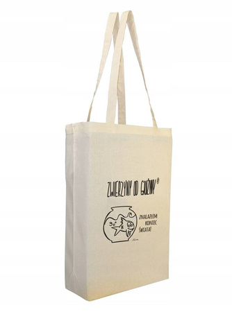 Памучна торбичка за пазаруване, екологична, микс 1 бр. - Животни от Grazyna