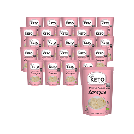 КОМПЛЕКТ 25 x кето (конджак лазаня) юфка без глутен био 270 г - Keto Chef (Better Than Foods)