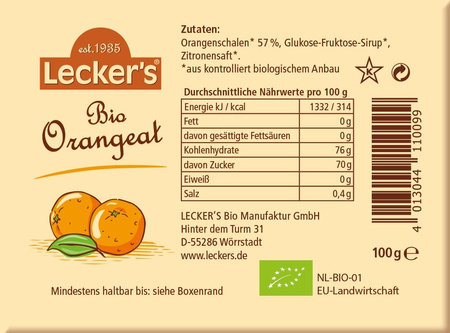 КОМПЛЕКТ 10 x Захаросана портокалова кора BIO 100 g