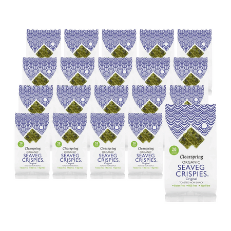 КОМПЛЕКТ 20 x Seaveg безглутенов чипс от морски водорасли BIO 4 g