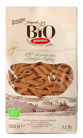 Mezze Penne Rigate пълнозърнеста паста BIO 500 г