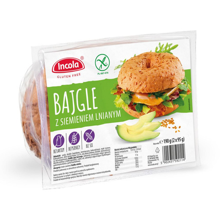 Bajgle z siemieniem lnianym bezgluteonowe 190 g