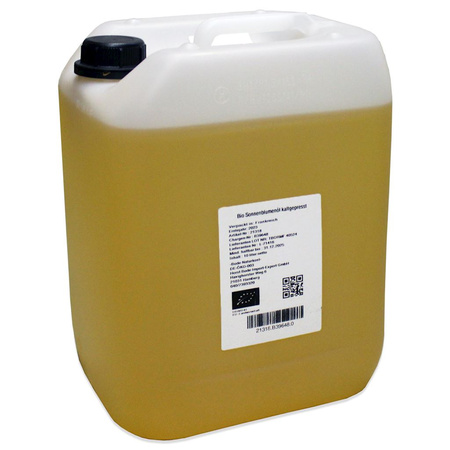 Студено пресовано слънчогледово масло BIO 10 л