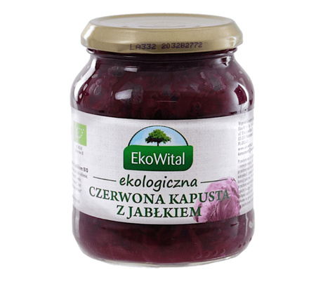 Червено зеле с ябълка BIO 340 g - Ekowital