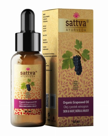 Масло от гроздови семки за тяло и коса eco 50 ml - SATTVA (AYURVEDA)