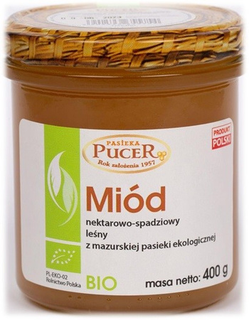 Miód nektarowo-spadziowy leśny BIO 400 g