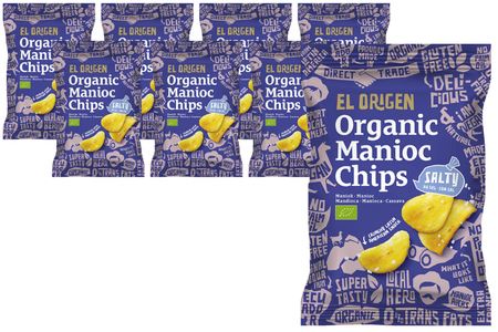 Безглутенов солен чипс от маниока BIO 60 g