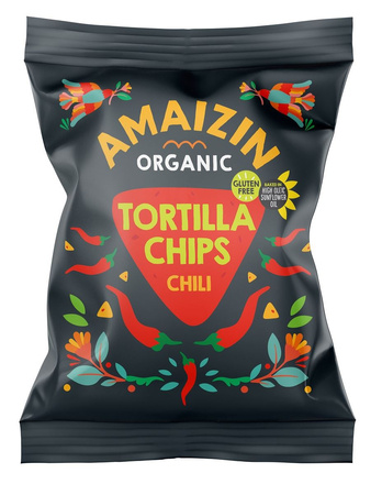 Chipsy kukurydziane chili bezglutenowe BIO 75 g