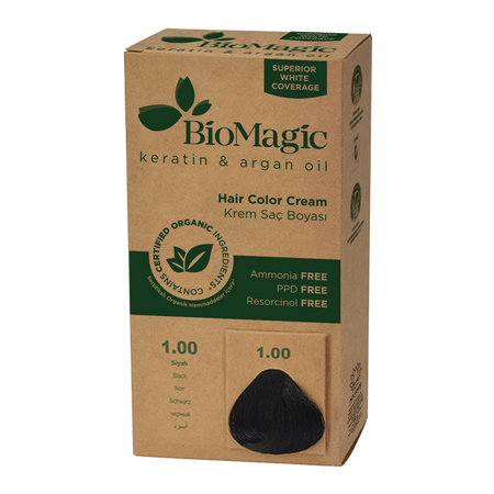 КОМПЛЕКТ 24 x Черна боя за коса (1.00) 250 г - Biomagic