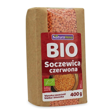 Червена леща BIO 400 г - Naturavena