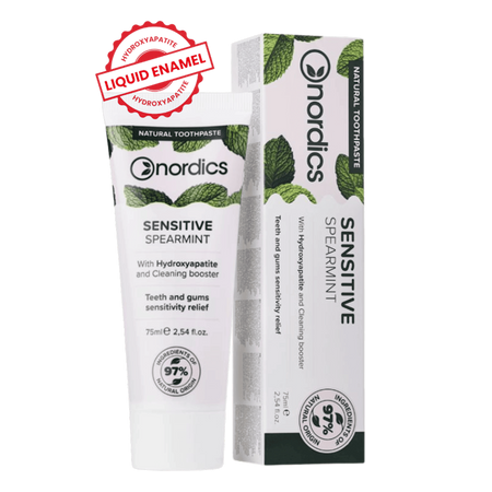 Реминерализираща паста за чувствителни зъби с течен емайл 75 мл - NORDICS