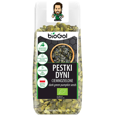Тъмнозелени тиквени семки (отгледани в Европа) BIO 150 г