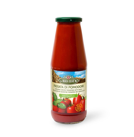Доматено пюре passata с босилек BIO 680 g La Bio Idea