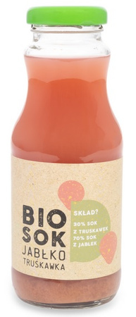 Sok jabłkowo - truskawkowy nfc BIO 250 ml