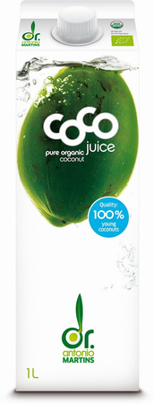 Натурална кокосова вода био 1 л - DR MARTINS