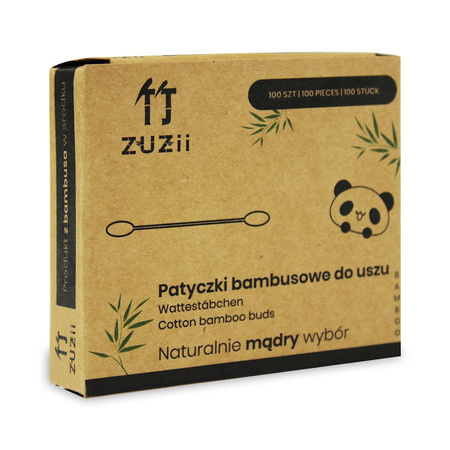 Patyczki higieniczne bambusowe z bawełną 100 szt.