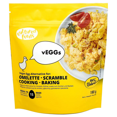 КОМПЛЕКТ 12 x vEGGs Omelette - растителен заместител на яйцата от Cultured Foods, 180 г