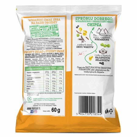 КОМПЛЕКТ 10 x Протеинови пирамиди със сирене и лук 60 г